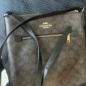 Coach Brown and Black Crossbody Bag